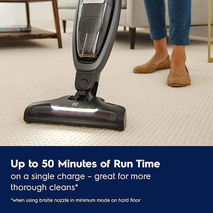 Electrolux WellQ7 Pet Cordless 2-in-1 Vacuum Cleaner with Motorized PetPro+ Nozzle for Easy Pet Hair Removal 50-Minute Run Time 2 Power Modes Shale Gray