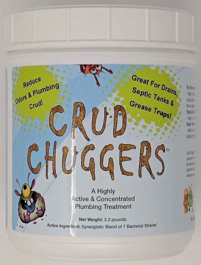 Crud Chuggers 2.3lb Jar Grease Trap &amp Drain Enzyme Treatment