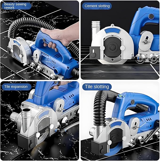Compact Tile Groove Cleaner Machine 1200W Electric Grout Saw for Getting into CornersRemove Hardened Residues