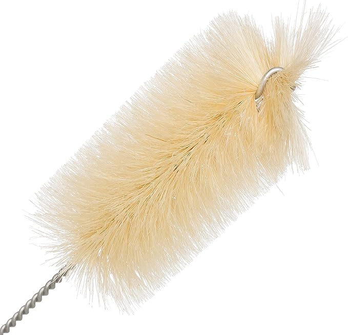 Redecker Pig Bristle Baby Bottle Brush with Flexible Wire Handle Set of 2 16-Inches Made in Germany