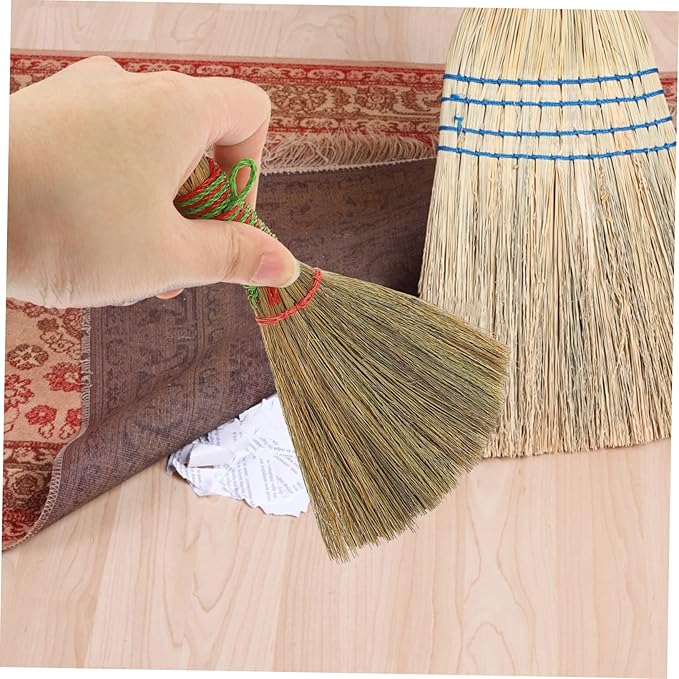 4sets Hand Duster Broom Small Broom Cleaning Brush Desk Sweeper 2pcs*4