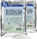 Sodium Percarbonate Powder 2 Pack (10 lbs Total) – Oxygen Bleach Alternative &amp Stain Remover – Multi-Purpose Cleaner for Laundry Carpets Tile Grout Decks Kitchens &amp Outdoor Areas