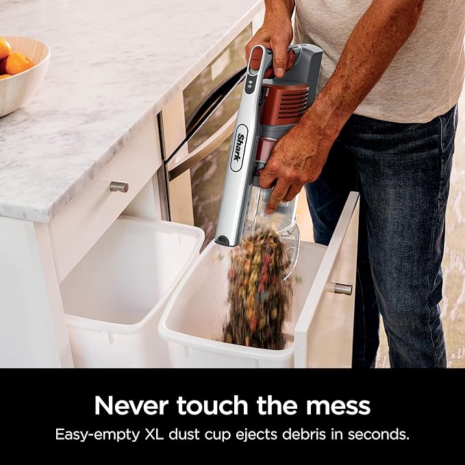 Shark Pet Pro Cordless Stick Vacuum with MultiFLEX HEPA Filter Lightweight Powerful Suction 40min Runtime Removable Hand Vacuum Includes Crevice Tool &amp Dusting Brush UZ351H