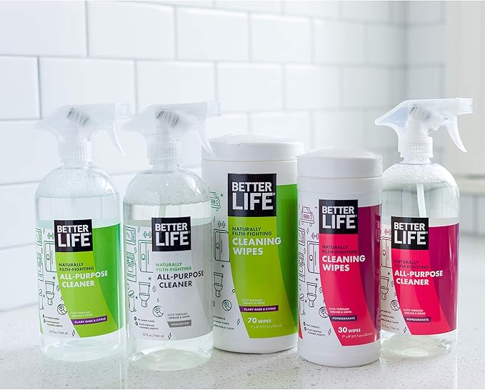 Better Life 32 Oz All Purpose Cleaner 2 Scents- Unscented + Currant &amp Citrus