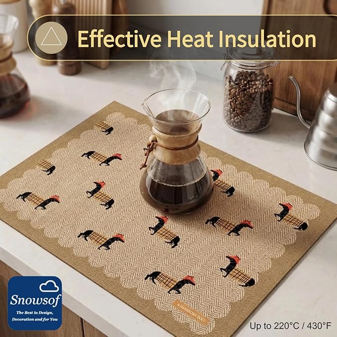Dish Drying Mat - Absorbent Countertop Mat for Coffee Maker Expresso Machine Kitchen Use (0220''×32'')