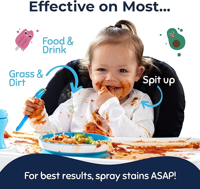 Miss Mouth’s Messy Eater Stain Treater Spray - Stain Remover - Newborn &amp Baby Essentials - 2-Pack of 16oz Stain Remover