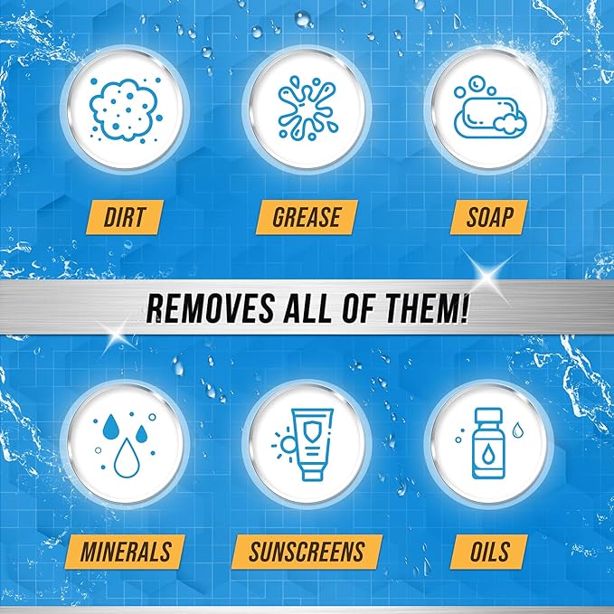 ACTIVE Mold Stain Remover Gel and Hot Tub Filter Cleaner - Includes 7oz Mold Stain Remover and 32oz Spa Filter Cleaning Solution