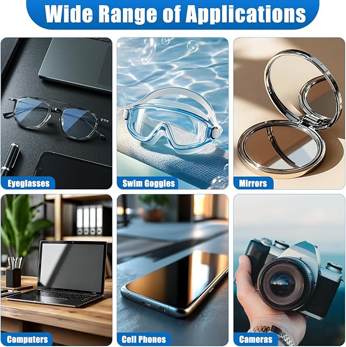 Navona Pre Moistened Lens Wipes for Eyeglasses - 1000 Count Individually Glasses Cleaner WipesNo ScratchNo Streak Eyeglass Cleaning Wipes for ScreenPhoneLaptopSunglasses