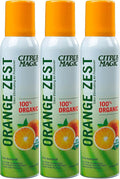 Citrus Magic Organic Natural Odor Eliminating Air Freshener Spray Orange Zest 3-Ounce Pack of 3