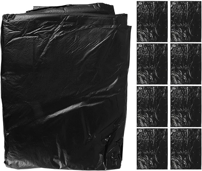 Black Trash Bags 80x100cm 2.5 Mil Thick 25pcs Heavy-duty Garbage Bags for Kitchen Bathroom Bedroom Waste Disposal