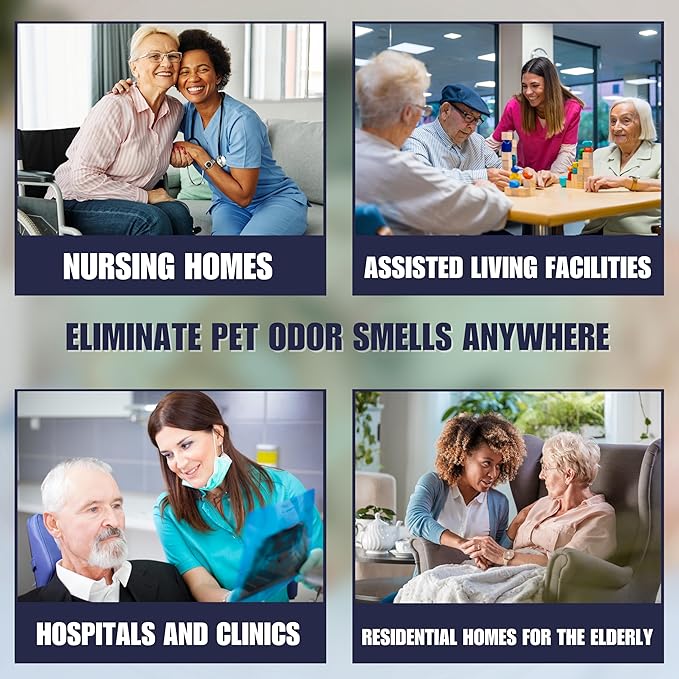 Smelleze Reusable Elderly Odor Eliminator &amp Nursing Home Room Deodorizer Pouch - Works for all Old Age Sick Nursing Home Hospices Urine and Feces Smell 150 Sq. Ft. Coverage