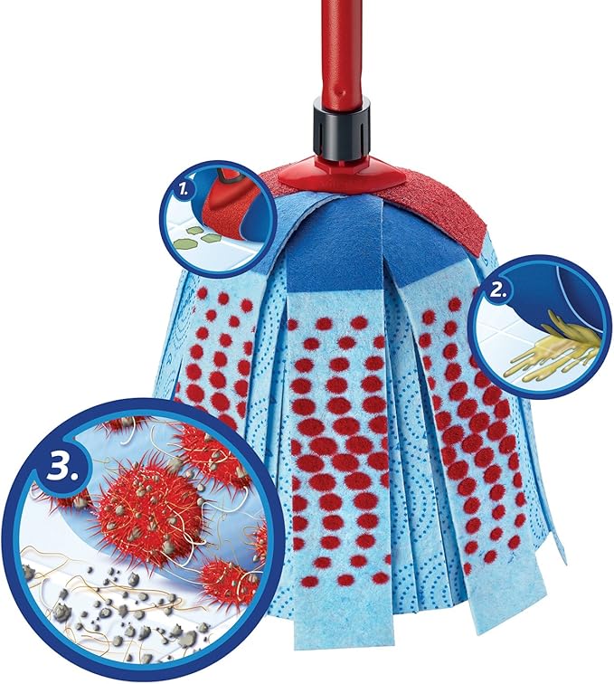 Vileda SuperMocio 3Action XL Compact Mop with Extra Refill
