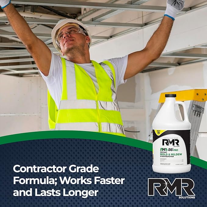 RMR-86 Pro Contractor Grade Mold Stain &amp Mildew Stain Remover and RMR Botanical Disinfectant Cleaner Mold Remover Bundle