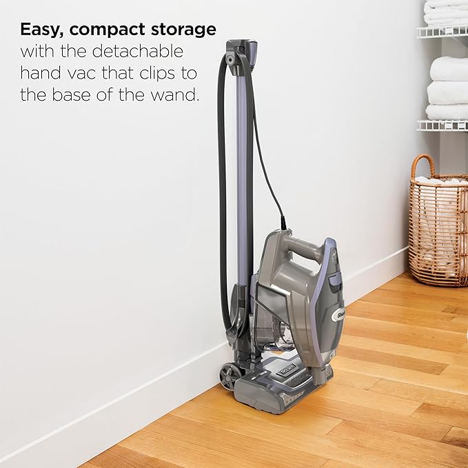 Shark Rocket Pro DLX | Corded Stick Vacuum | Removable Hand Vacuum Advanced Swivel Steering XL Dust Cup Capacity | Crevice Tool Upholstery Tool &amp Anti-Allergen Dust Brush | Gold | HV371GD