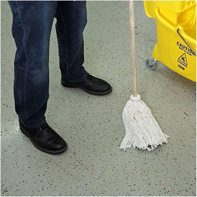 Boardwalk BWK1148 48 in. x 5 in. Cotton/Synthetic Blend Dust Mop Head - Blue