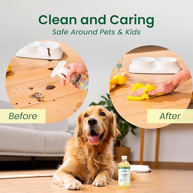 Good Natured Brand | Carpet Deodorizer 31 oz Lemon Love &amp All-Purpose Cleaner Concentrate 16 oz Lemon Love