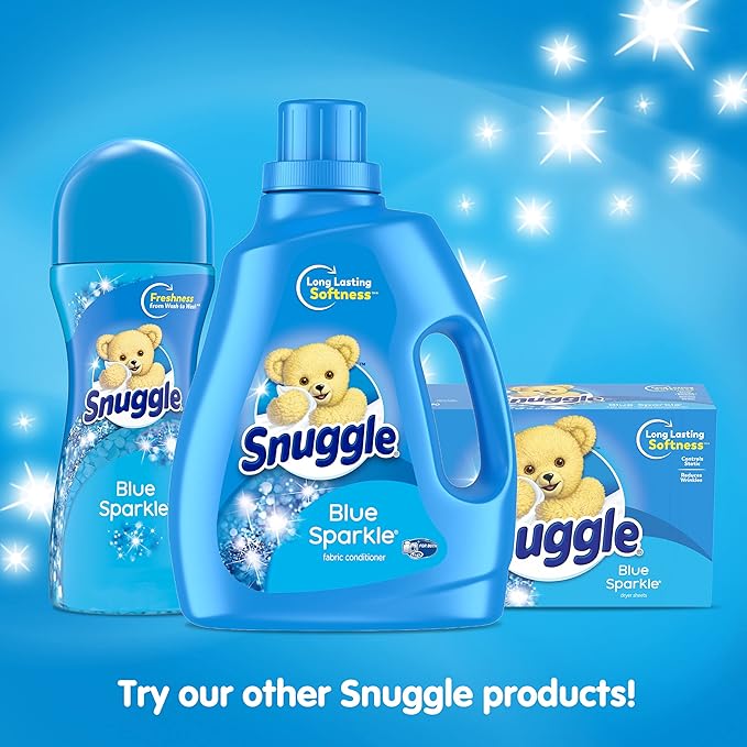 Snuggle Scent Shakes in-Wash Scent Booster Beads Blue Sparkle 9 Ounce (Pack of 4)