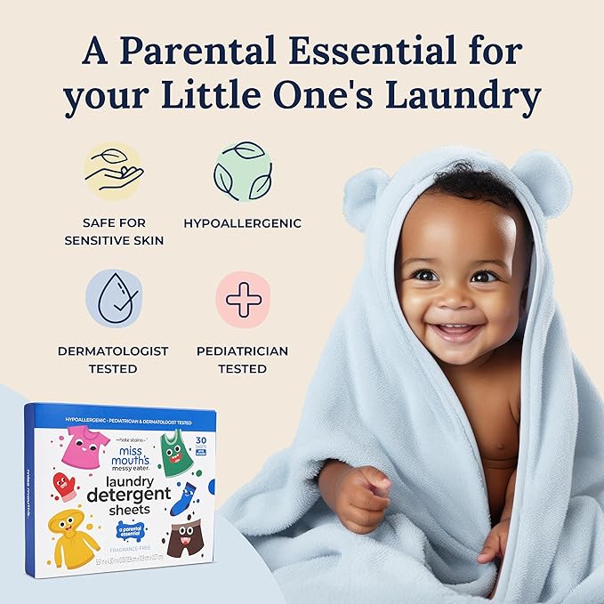 Miss Mouth's Messy Eater Stain Treater Pen - 2 Pack To Go Instant Stain Remover Pen and Detergent Sheets Newborn &amp Baby Essentials