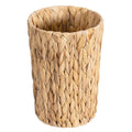 Fantasyon Wicker Trash Can Wicker Waste Basket Small Bathroom Trash Can Handwoven Boho Trash Basket Water Hyacinth Garbage Can for Bathroom Bedroom Office Living Room Kitchen 2 Gallon