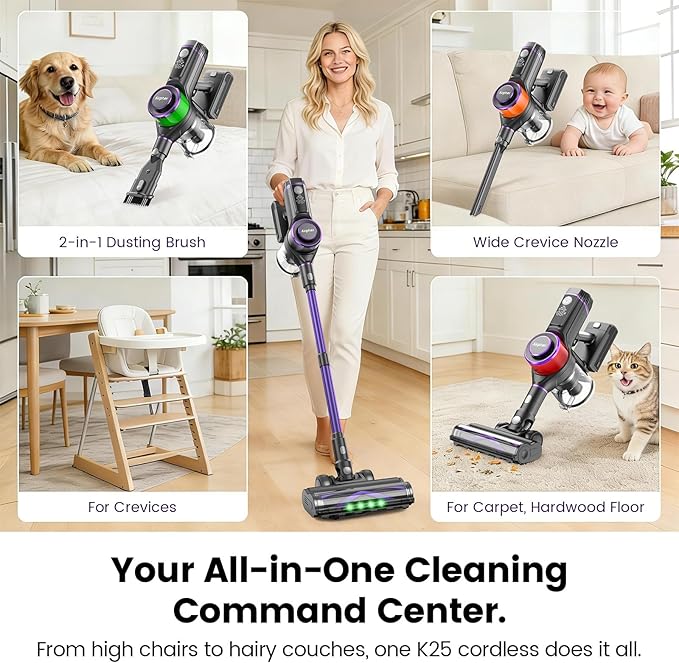 K25 Cordless Vacuum Cleaner and Battery Bundle