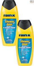 Rain-X 630544 X-Treme Clean Shower Door Cleaner 12 Fl. Oz Formulated To Glass Doors - Removes Soap Scum Dirt Hard Water Build-up Calcium Lime &amp Rust Stains (Pack of 2)
