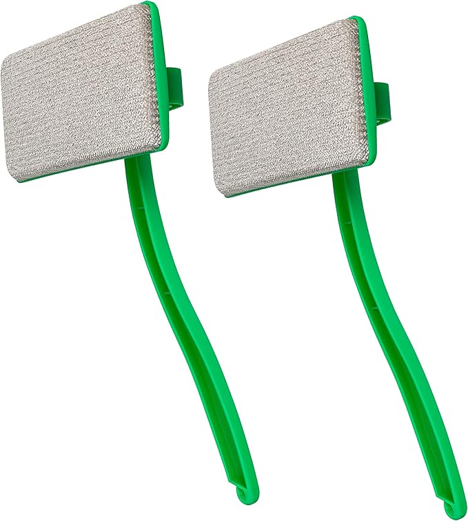 MyLifeUNIT 2 Packs Mesh Screen Cleaner Detachable Window Screen Cleaning Brush Window Screen Cleaners Tool with Wet and Dry Dual-Use