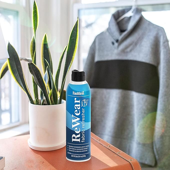 ReWear Fabric Refresher Multipack (12-Pack) - Full-Size 20 oz. Bottles for Wrinkle &amp Odor Removal Quick-Drying Fabric Care