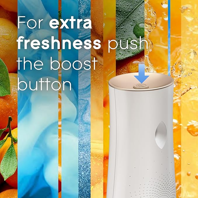 Glade Automatic Spray Refills Air Freshener Coastal Sunshine Citrus 6.2 oz 6 Count