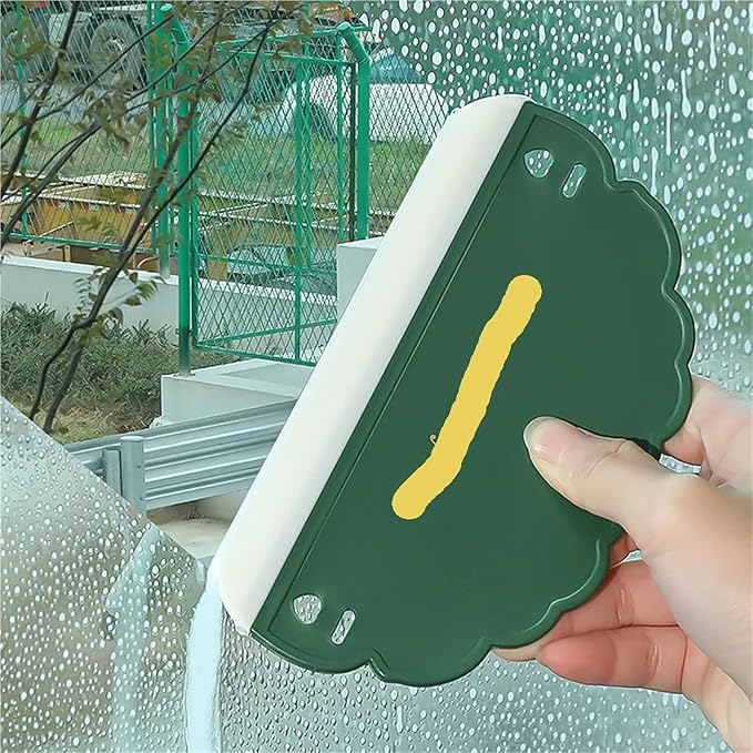 3pcs Mini Cloud Shape Silicone Glass Wiper - Cute Window Cleaning Scraper &amp Bathroom Mirror Cleaner Set(Yellow-A(16X8.5cm))