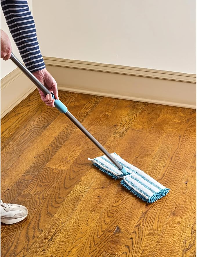 Microfiber Mops for Floor Cleaning Flat Flip Mop Multifunction Dust Mop for Hardwood LaminateTile Floor Cleaning