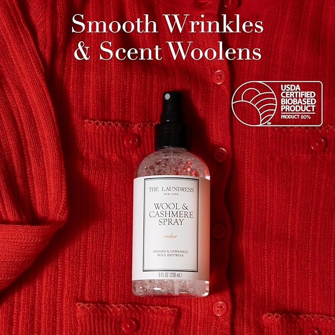 The Laundress Classic Fabric Spray Clean Laundry Scent 8 oz + The Laundress Wool and Cashmere Fabric Spray Cedar Scent 8 oz