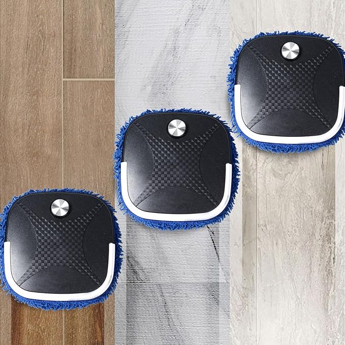Fully Automatic Mop Cleaner Low Noise USB Rechargeable Slim Design Dry Wet Mopping Robot for Pet Hair Dust Removing Compact Size for Hardwood Tile Floors