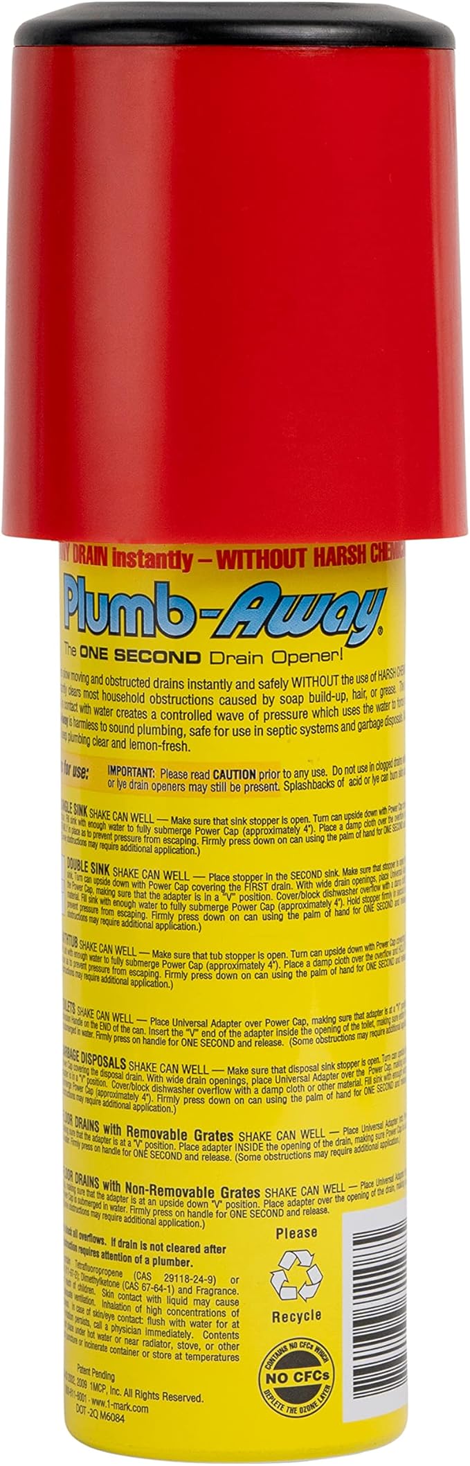 Plumb Away 100-08 6 Oz Plumb-Away Refill