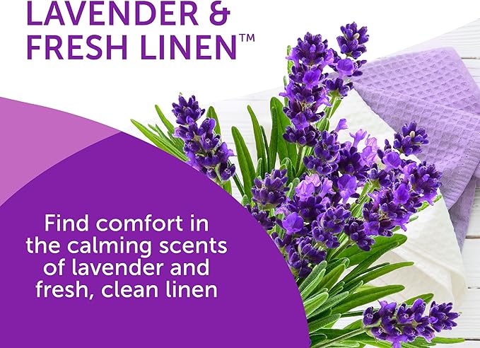 Bright Air 14 oz. Super Odor Eliminator For Medium-Size Spaces Lavender &amp Fresh Linen Scent Case of 6 Odor Eliminator &amp Air Freshener Natural Essential Oils Lasts Up to 90 Days Each