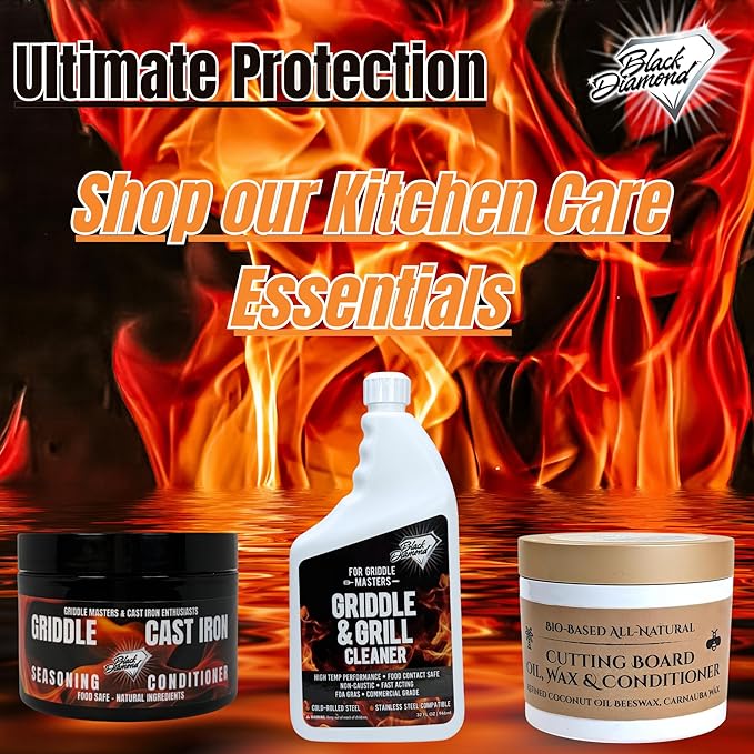 2 pack Griddle Seasoning &amp Cast Iron Conditioner (8oz) – Premium Oil &amp Wax Blend for Skillets Griddles Dutch Ovens &amp Flat Top Grills – Non-Stick Protection &amp Rust Prevention