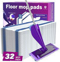 Wetjet Pads Refills 32 Count Disposable Mop Pad Refills for Swiffer Wet Jet Mops Thickness Absorbent for Household Cleaning &amp Suit All Multi-Surface