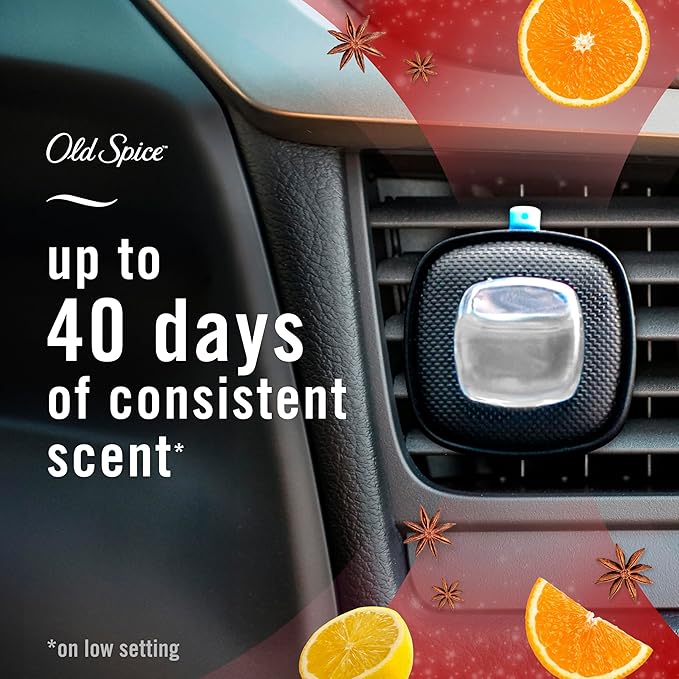 Febreze AUTO Air Freshener Odor-Fighting Automotive Vent Clip Old Spice Swagger Scent 8 Count