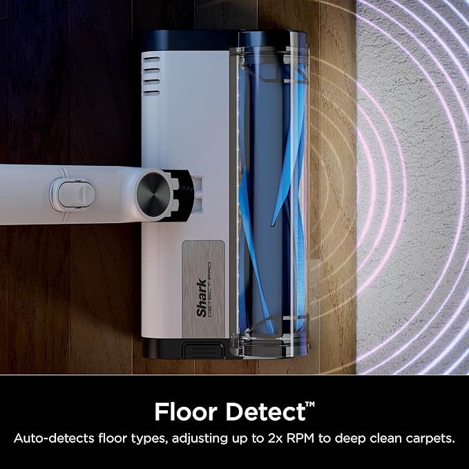 Shark Detect Pro Cordless Vacuum with PowerFins Brushroll Stick/Handheld (2-in-1) Ash Purple/Grey IW1120