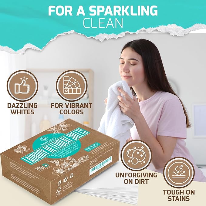 Scent Boosters for Washer Wild Lemon Aroma and Laundry Detergent Sheets Ocean Breeze Scent and Dryer Sheets 80 Bulk Loads