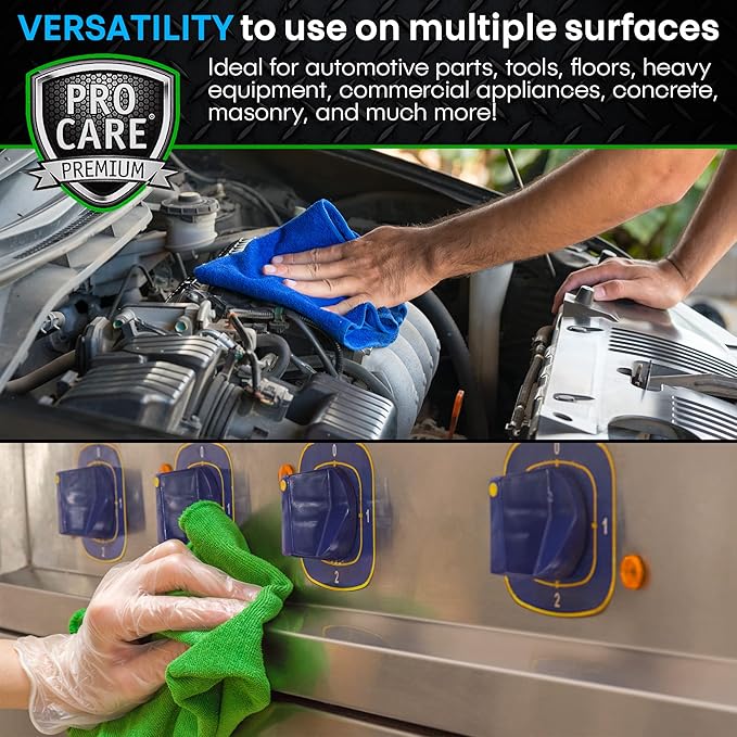 Procare - Degreaser Concentrate - Tool Shop Floor Engine &amp Commercial Kitchen Cleaner - Cleaning Supplies - Degreaser - Made in the USA (1 Gallon)