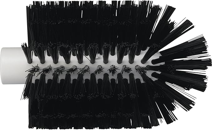 Vikan 5380-103-9 Stiff Tube Brush Polyester 3-7/8 x 6-1/2 OAL Black
