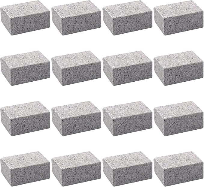 Multi-Surface Pumice Stone for Kitchen Bathroom BBQ Grill Stone High-Temperature Resistant 16 Pcs Pumice Stone for Pool Cleaning Tiles
