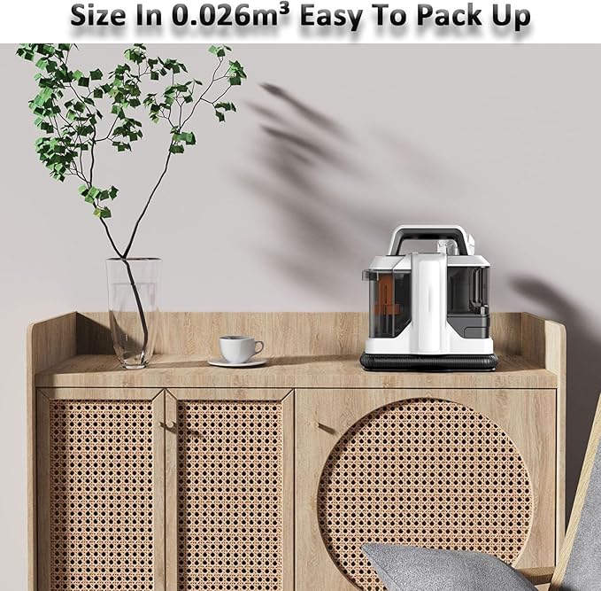Household Pet Special Stain Cleaner Car Upholstery Sofa and Carpet Cleaning Machine Handheld Corded Dual Removable Water Tanks Powerful Suction