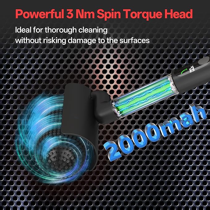 Electric Grill Brush 800 RPM Grill Brush for Outdoor Grill 3Nm High Torque Motor 304 Stainless Steel φ3.94 Inch Removable Brush Head with Heat Resistant Gloves Gift for Men