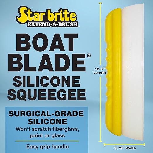 STAR BRITE Boat Blade Silicone Water Squeegee - Extend-A-Brush - 12.5 (040042)
