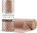 Microfiber Cleaning Cloth Roll 50-Count Reusable Durable Absorbent Lint-Free Non-Scratch Towels Dish Rags for Kitchen Home Window &amp Screens Paper Towel Alternative Brown Dot 12x12 in