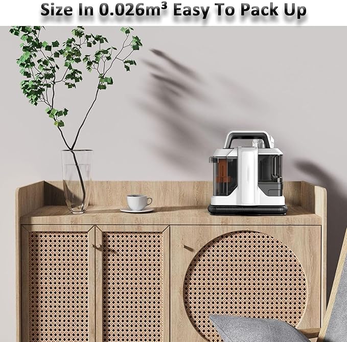 Carpet Stain Cleaner Handheld Sofa Stain Cleaner Wet Cleaning Machine Vacuum Portable Compact Cleaning MachineCleaning Tool for Pets Home Carpets Sofas car Seats