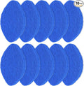 10Pcs Shower Scrubber Refill Pads Compatible with Clorox Tub &amp Tile Scrubber Durable Blue Non-Scratch Replacement Pads for Bathroom &amp Toilet Wall Floor Cleaning