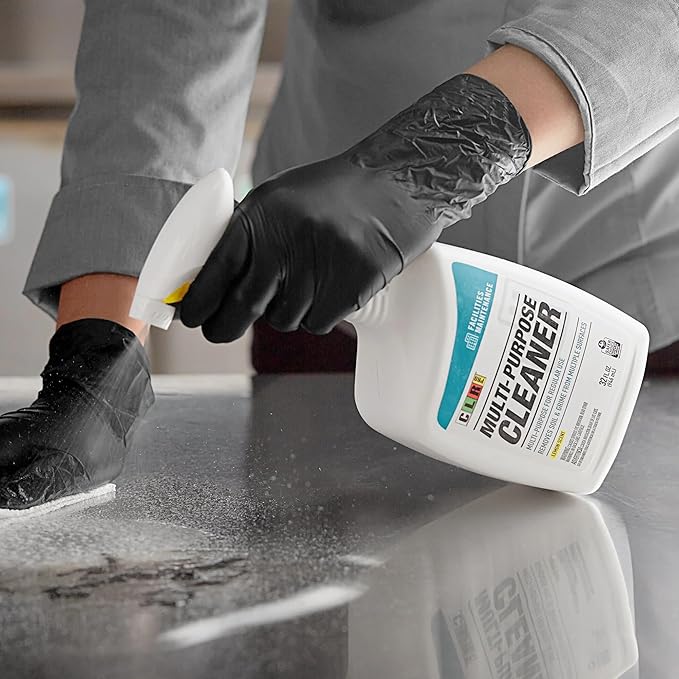 CLR PRO Multi-Surface Cleaner Removes Soil and Grime Lemon Scent 32 Fl Oz bundled with Microfiber Cloth