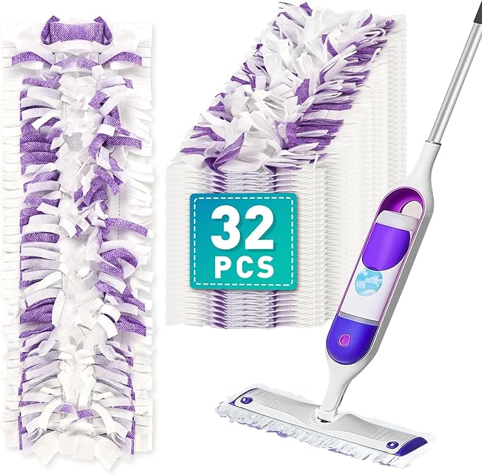 5X Cleaning Power Mop Pads Compatible with Swiffer PowerMop Disposable Mopping Pad Refills for Cleaning Multi-Surface Wood Floor Replacement Pads